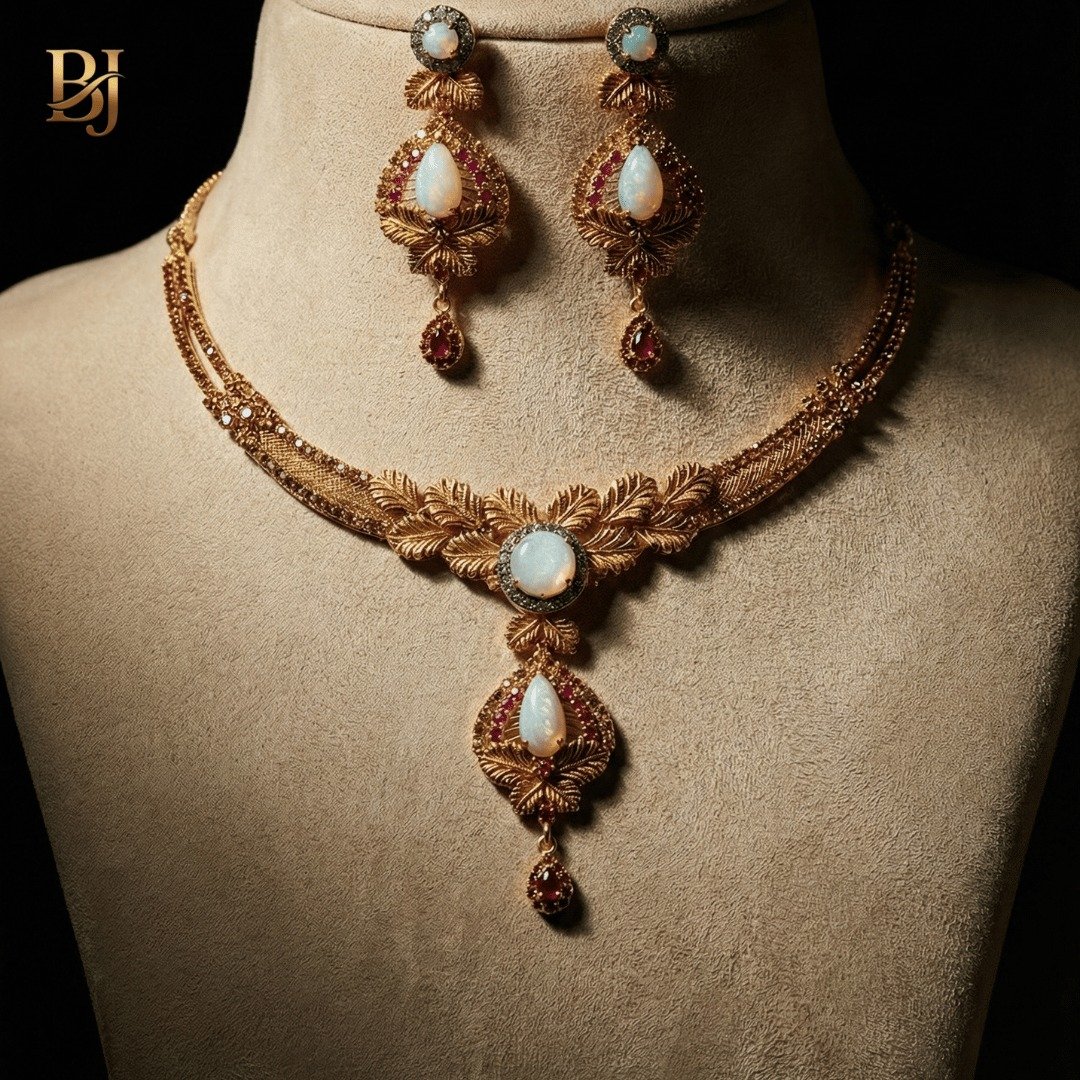 Meher Mahal 21K Designer Gold Set