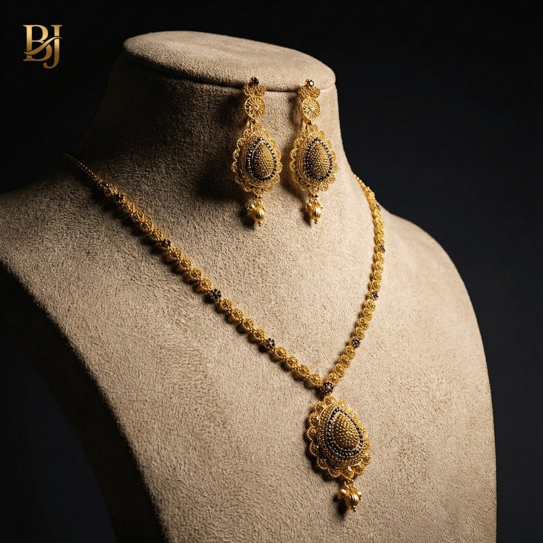 21K Minimalist Designer Gold Set